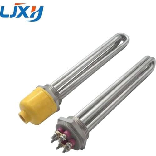 LJXH DN40 Tubular Water/Oil Heating Element 304SS 220V/380V 3KW/4.5KW/6KW/9KW/12KW Spare Parts for Heat-conducting Oil Stove