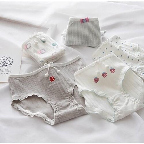 New Womens Underwear Sexy Lace Panties Fashion Wool Ball Bow Comfort Briefs Mid Waist Seamless Underpants Female Lingerie