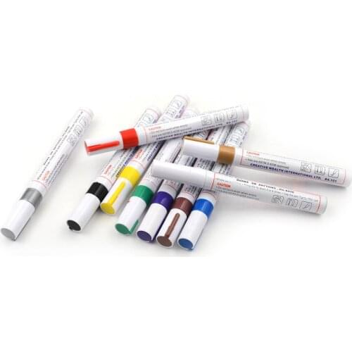 Waterproof Marking Pen Tire Metal Surface Repair Paint Pens Color Paint Marker Pen 10 Colors