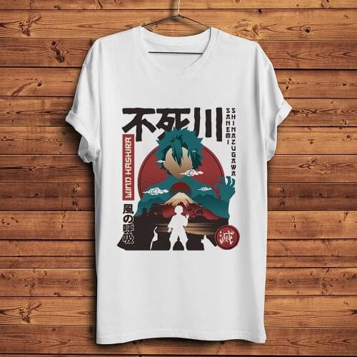 Demon Slayer Kisatsutai Shinazugawa Genya funny anime t shirt homme white casual tshirt men unisex manga streetwear tee