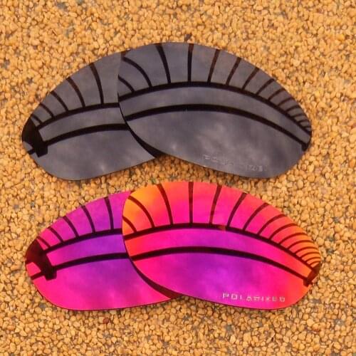 Black & Midnight Sun Mirrored Polarized Replacement Lenses for Monster Dog Frame 100% UVA & UVB