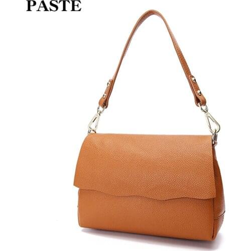 New 2018 Women leather Shoulder Bag Shell Bags Casual Handbags small messenger bag fashion 100% genuine leather small bag