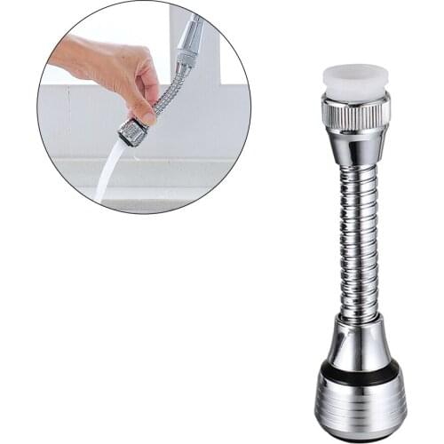 360 Degree Rotatable Faucet Tap Nozzle Filter Adapter Water Saving Filter Sprayer for Bathroom Kitchen