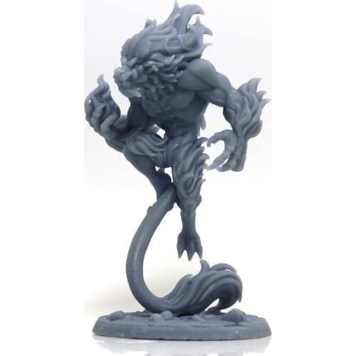 56mm 75mm Resin Model Lion Werewolf Figure Unpainted Sculpture DW-006