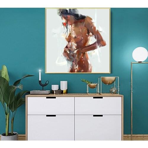 Abstract Nude Women Portrait Oil Painting on Canvas Posters and Prints Wall Art Picture for Living Room Home Decor No Frame