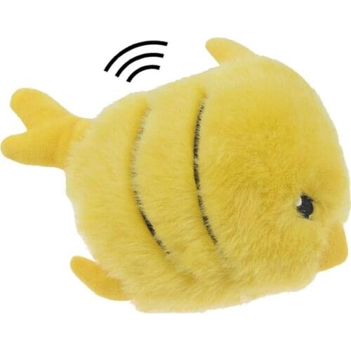 Pet Plush Toy Dog Chewing Toy Creative Fish Shape Anti-bite Pet Squeaky Toy Pet Dog Chew Toy
