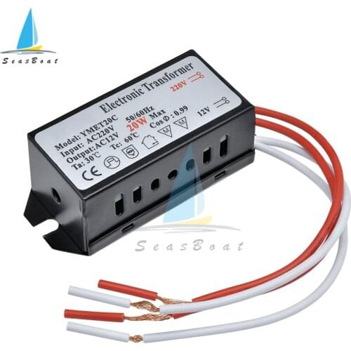 Electronic Transformer 20W 80W AC220V to 12V For Halogen lamp & Crystal Lamp G4 Light Beads