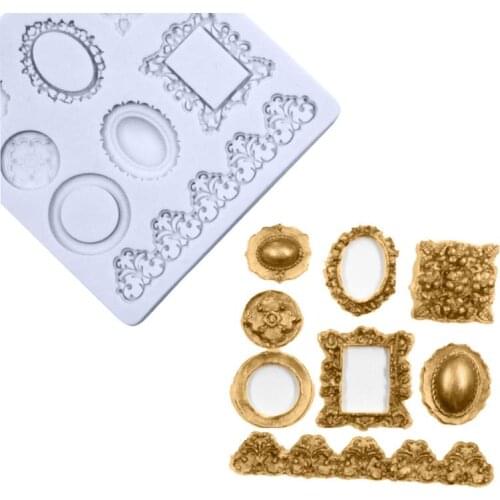 Fondant Molds 3D Jewelry Mold Silicone Molds Cake Decoration Stencil Confectionery Sugar Paste Baking Tools Supplies