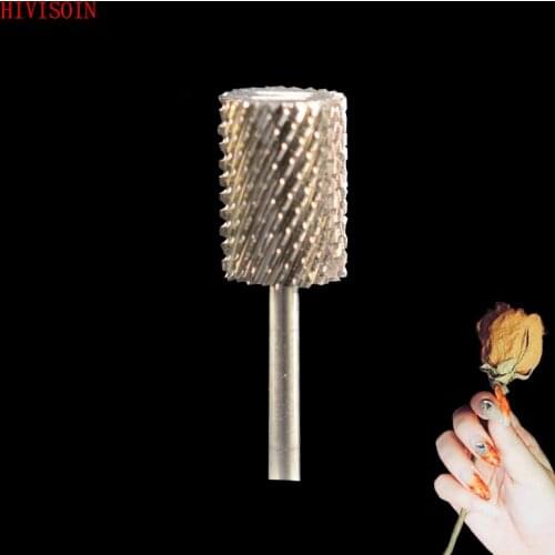 HIVISOIN-10PCS- Carbide Nail Drill Bit - Big Barrel Bit - (Silver)-60018090