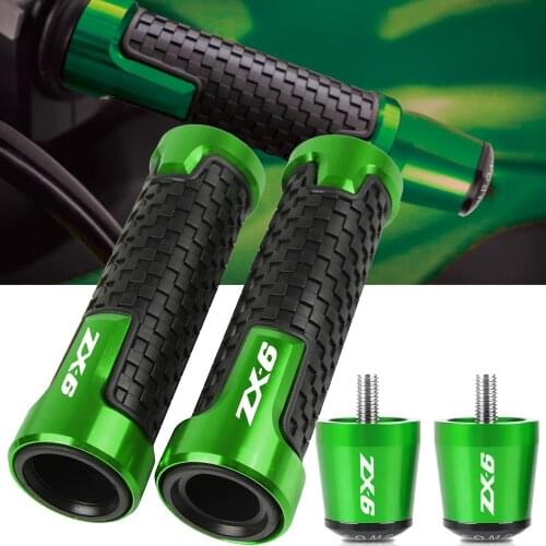 Motorcycle Handlebar Grips Ends Handle Bar Cap End Cap Plug For Kawasaki ZX6 ZX-6 ZX6 1990 1991 1992 1993 1994 1995 1997-1999