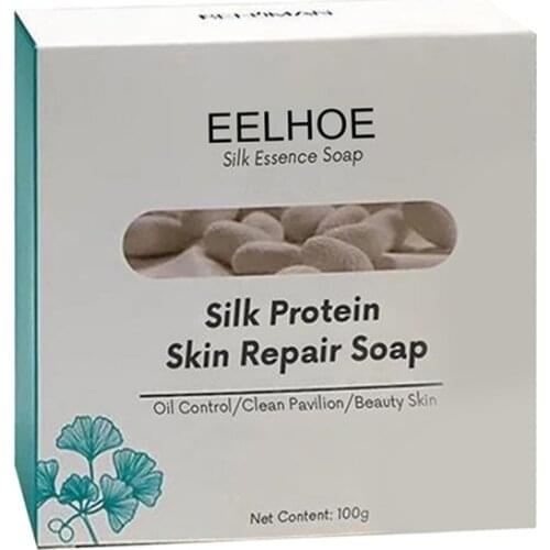 Soap Acne Treatment Cleaning Silk Contain Goat Milk Moisturizing Ingredients Body Care Soap Protein Skin Repair Skin Acarid