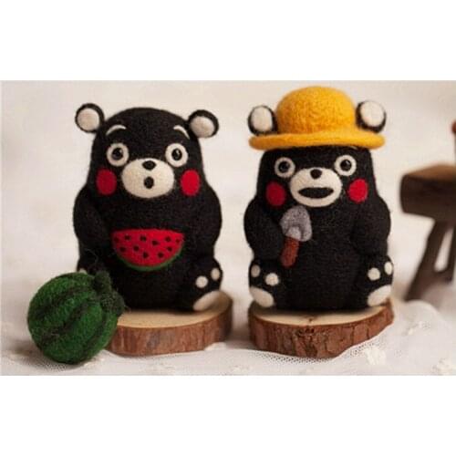 Watermelon potted plants cartoon set wool needlepoint kit wool felt needle felting decoration craft needlecraft DIY handmade
