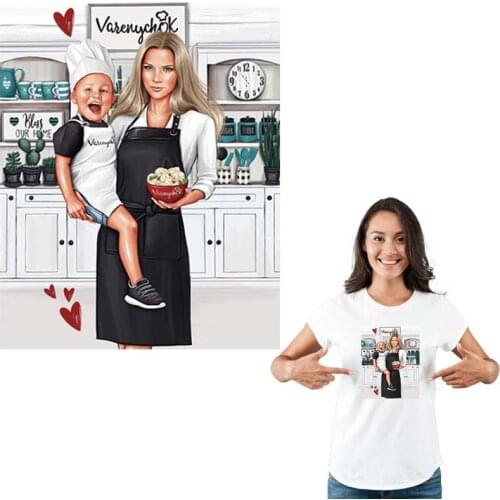 Cooking Patch Hot Tear Hoodie Tops Diy Heat Press Transfer Paper Letter Patches Easy Print By Household Irons