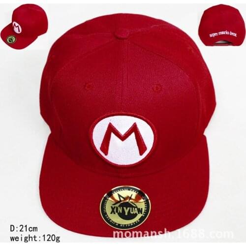 Super Mario Series M-Embroidery 2019 New Embroidery letter hip hop Hat Childrens Baseball Cap