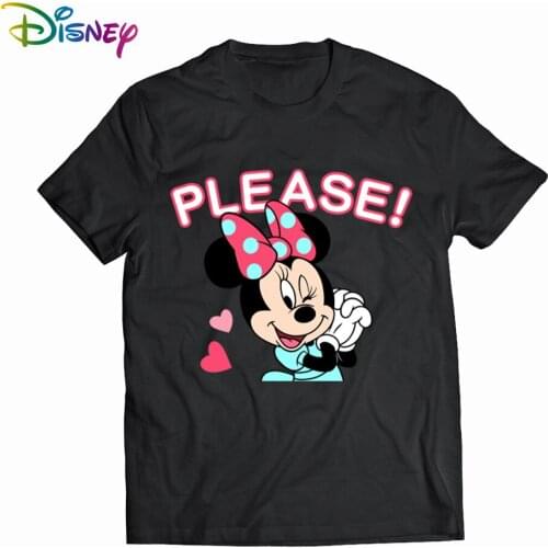 New Minnie Mouse T Shirt Women Kawaii Top Cartoon Graphic Tees Funny Harajuku Disney T-shirt Unisex Fashion Tshirt Female