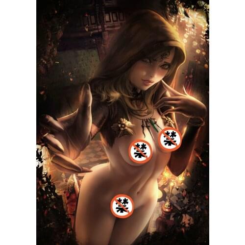 Printed silk or canvas Ada Wong Lady Dimitrescu art poster 16x24 24x36 inch custom living room bedroom home art wall picture