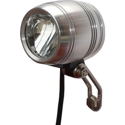 Bike Front Head Light Lamp for HUB Dynamo with Rearlight Cable Compact Bright Bike Accessories QW