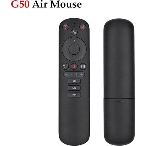 2020 New G50 air mouse Google Voice Microphone Gyroscope 2.4G Wireless IR learning G50S remote control for android tv box