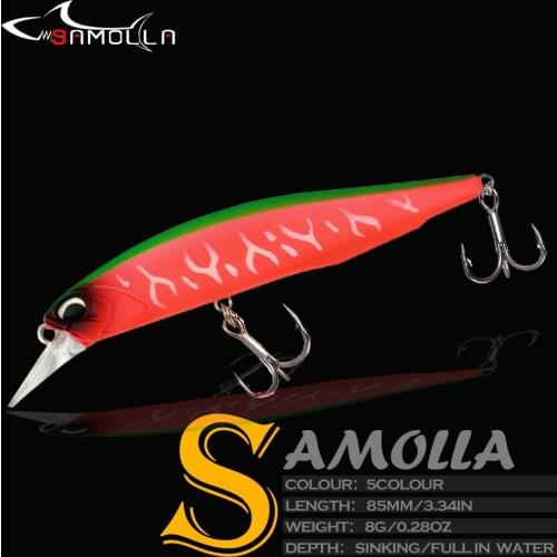 Fishing Tackle Minnow Lure Weights 8g 8.5cm Floating Suspend Water Mino Bait Wobblers For Pike Fish Goods Isca Artificial Baits