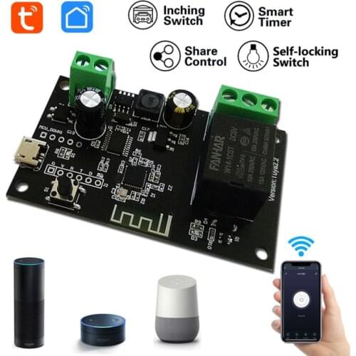 Tuya WiFi Switch Smart Life Remote Control Wireless Smart Switch Modul DIY 4/2/1 Gang Relay Voice Control Work With Alexa Google