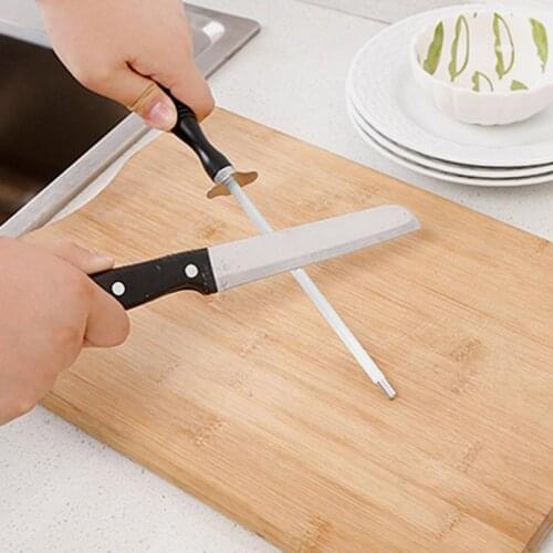 Sharpener Rod Stainless Steel Easy To Use Non Slip Honing Steel Sharpening Steel Knife Sharpener Kitchen Knife Tool