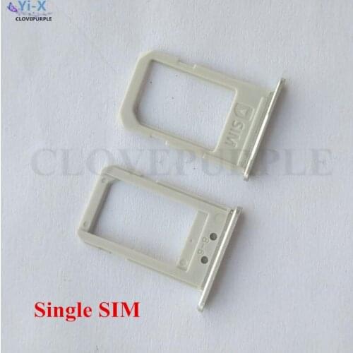 10PCS/Lot Black/White/Gold Single Micro SIM Card Tray Slot Holder Adapters for Samsung Galaxy S6 Edge+ S6 Edge Plus G928