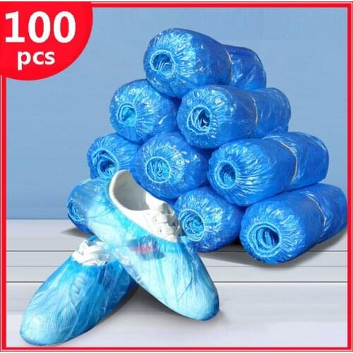 100Pcs Shoe Covers-Disposable Hygienic Boot Cover for Household Construction Workplace Indoor Carpet Floor Protection Dropship