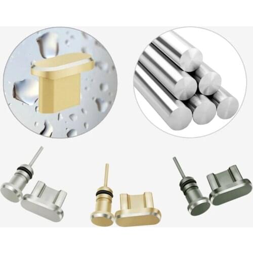 Type-C Dust Plug Aluminium Alloy Type C Jack Mobile Phone USB-C Charger Port For Xiaomi Mi 8 8SE Huawei P10 P20 Samsung S8 S9