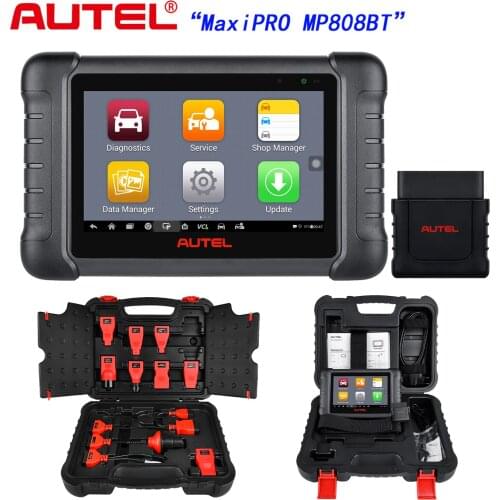 2021 Newest Autel MaxiPRO MP808BT All Systems OBD2 Scanner Auto Diagnostics Tool 30+ Services ECU Coding Active Test ABS SRS DPF