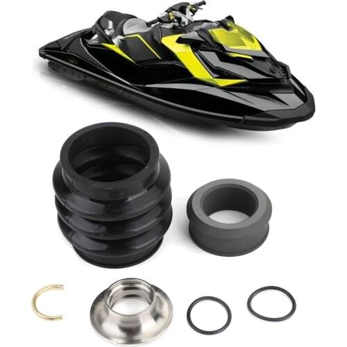 Areyourshop 4-Tec Carbon Ring Seal Drive Line Rebuild Kit & Boot for Sea Doo RXP RXPX RXTX 271000422 Boat Accessories Parts