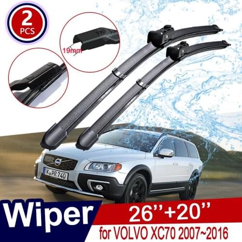 Car Wiper Blades Windshield for Volvo XC70 2007~2016 Front Windscreen Wipers 2008 2009 2010 2011 2012 2013 2014 2015 Car Goods