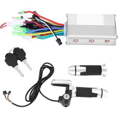 Electric Bike Scooter Controller 36v/48v 250w Electric Bicycle Brushless Controller Kit with LCD Display Panel&Throttle