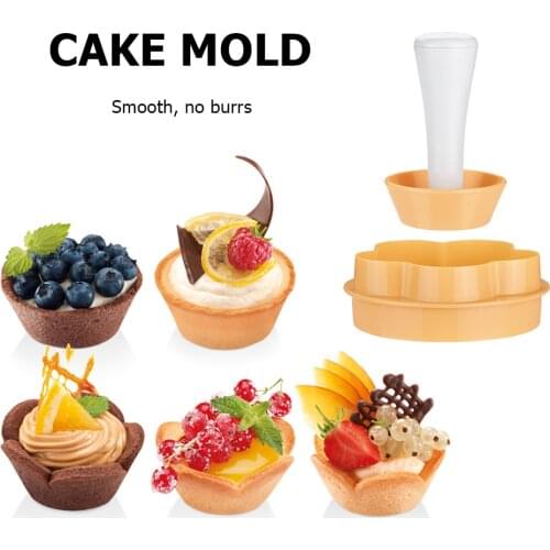 Baking Tool Dough Egg Tart Shells Mold DIY Professional Burr-free Handle Smooth Rapid Prototyping Pastries Biscuit Cupcake Mold
