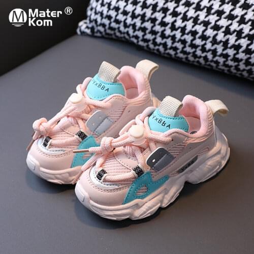 Size 21-30 Baby Toddler Shoes For Boys Girls Breathable Mesh Little Kids Casual Sneakers Non-slip Children Sport Shoes tenis
