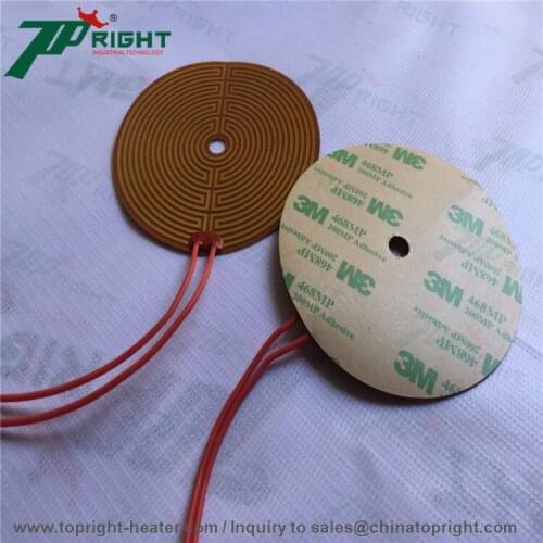 Circular polyimide heater Diameter 240mm 24v200w