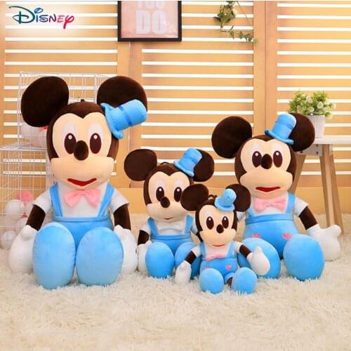 Disney Mickey Mouse Plush Doll 40-120cm Anime Minnie Big Dolls Toy Birthday Presents for Children Cute Anime Plushie