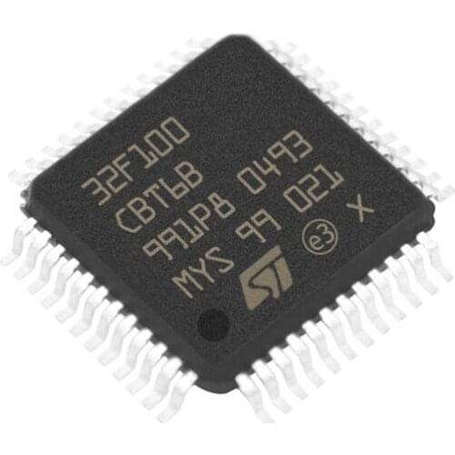 STM32F100CBT6B ARM 32-bit MCU Chip LQFP48