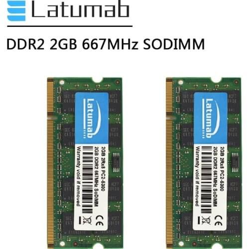 Latumab DDR2 RAM 2GB 4GB 8GB 667mhz SODIMM Memory PC2-5300 Laptop Memory RAM 200Pin 1.8V RAM DDR2 Notebook Module