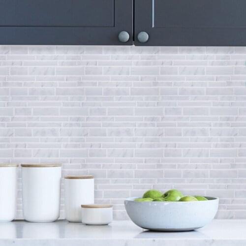 12"x12" 3D Wallpaper Modern Stone Wall Sticker Self Adhesive Home Decorative Mosaic Wall Tile