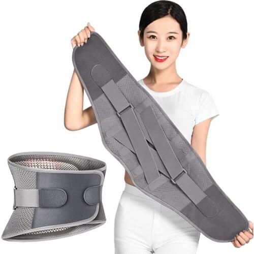 Newest Tourmaline Self-heating Magnetic Steel Bone Orthopedic Lower Back Brace Waist Posture Corrector Lumbar Support Belt 3 Pad