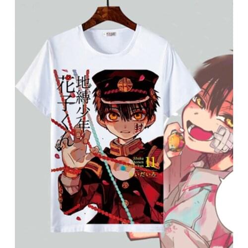 New Anime Toilet-bound Jibaku Shounen Hanako-kun T shirt cosplay Nene Yashiro T-shirt Short Sleeve Tops Tee