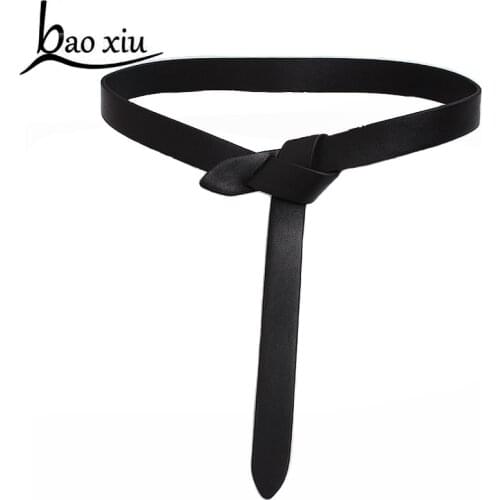 New Brand Baoxiu Fashion Vintage Punk Leather belt for women dress Long Corset girdle female Straps Accessory