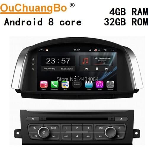 Ouchuangbo audio stereo navi gps for Renault Koleos 2014 support 8 cores S300 platform 4+32 android 9.0 OS