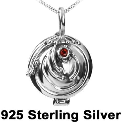 925 Sterling Silver The Vampire Diaries Elena Vervain Necklace Box Pendant Necklace high quality fashion women jewelry fan gift
