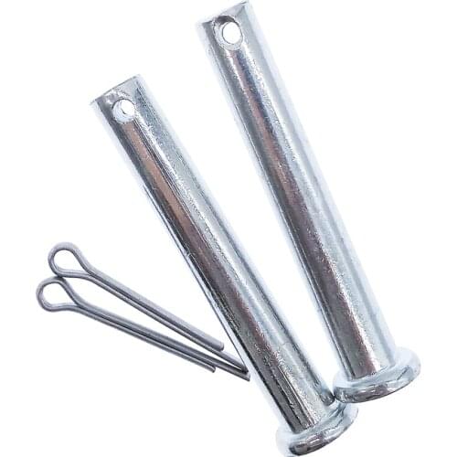 A Pair M10 Pins Flat Head Round Clevis Fastener for Linear Actuator Bracket