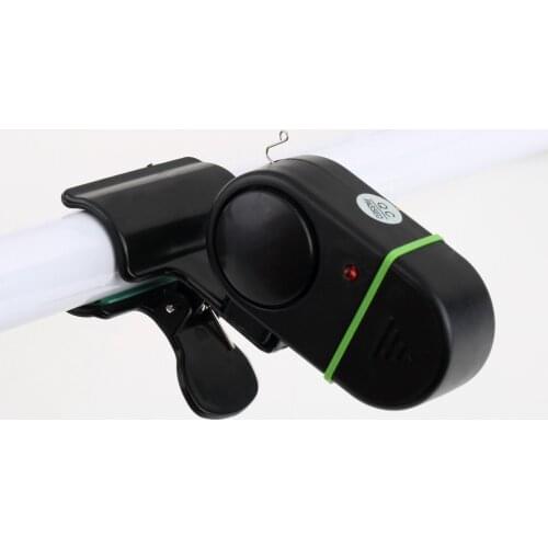 Portable Electronic Bite Fish Alarm Bell Fishing Alarm W/ LED Light Sound-light Alarm Device Easily Installed