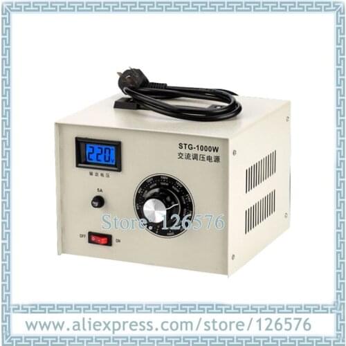 Input AC220V signal phase AC Voltage regulator STG-1000W 1000VA regulator power adjustable voltage output 0-300V
