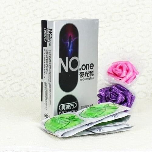 Super Thin Natural Latex Night Glowing Condom Adult Fun Condoms Safer Sex Kondom Men Penis Sleeve Condoms 10 boxes (80pcs )