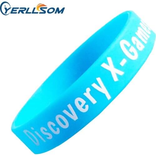 YERLLSOM 100pcs/Lot High Quality customized personal logo silicone bracelets for promotional gifts Y20042901