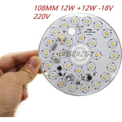 24W 108mm AC 220v led pcb 3528 SMD 12X12W integrated ic driver, Led smart IC SMD